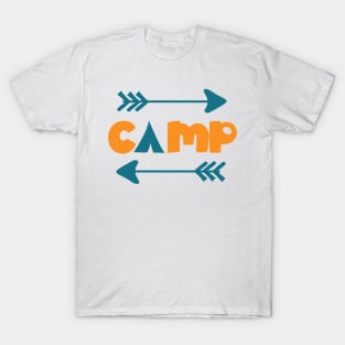 Camp, Camping, Campers, Camping Tent, Arrows T-Shirt